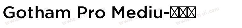 Gotham Pro Mediu字体转换
